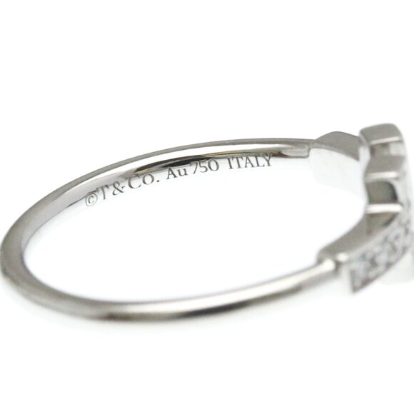 TIFFANY Authentic 18k Silver Diamond Ring - Picture 8 of 9